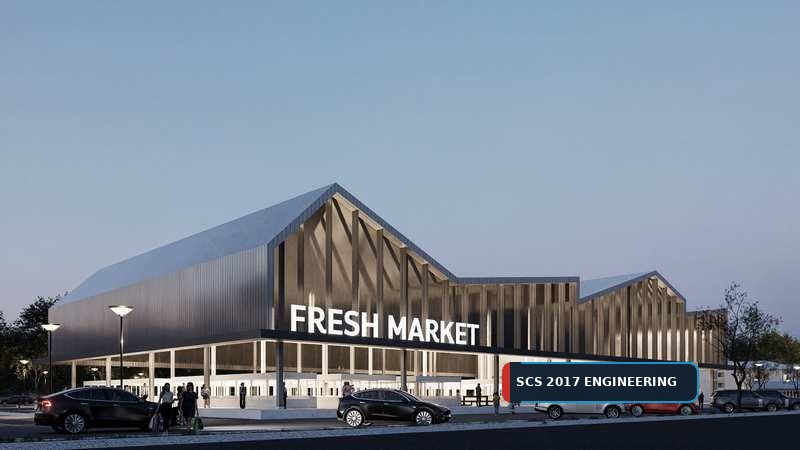 ภาพ 3D ตลาดสด Fresh Market หน้าโครงการ