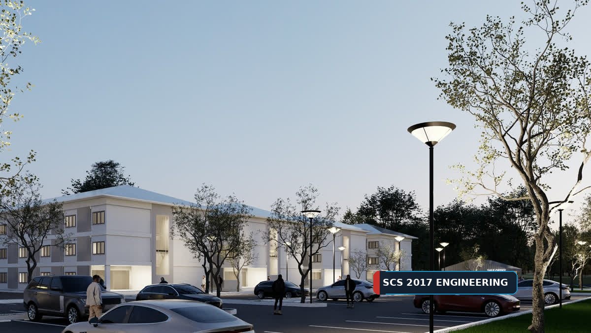 ภาพ 3D บรรยากาศโครงการและสำนักงานขายยามค่ำคืน